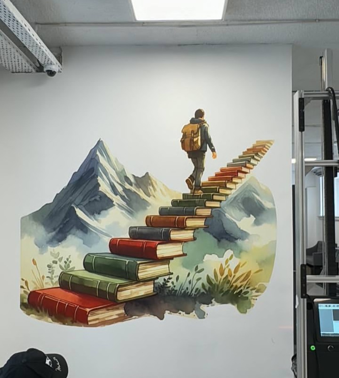 Murales creativo parete